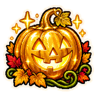 Golden Jack-o'-Lantern